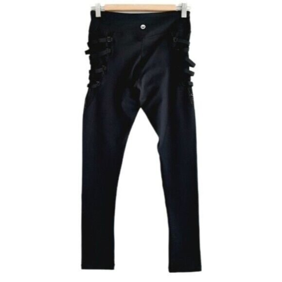 New - MOTION by COALITION Black Mesh-Side Leggings Sz S - Picture 6 of 16